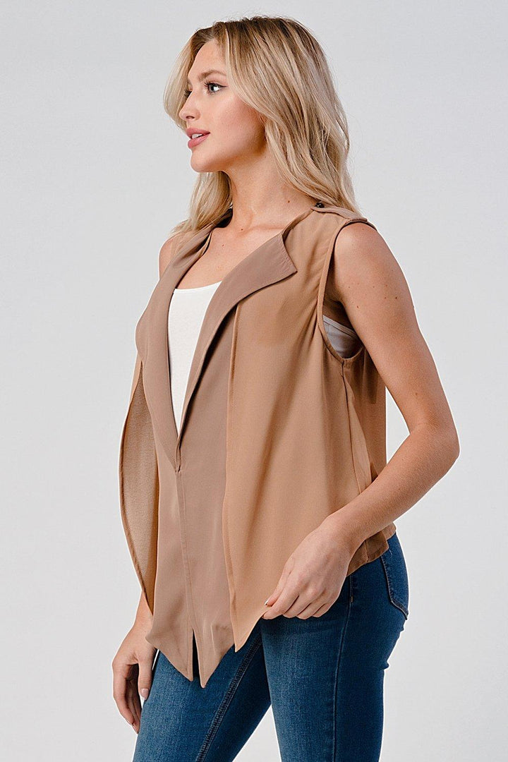 High Low Vest For Women - Brand My Case