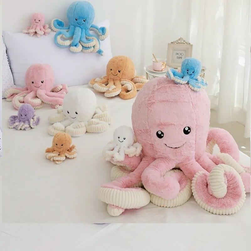 Hot Sale 40-80cm Lovely Simulation Octopus Pendant Plush Stuffed Toy Soft Animal Home Accessories Cute Doll Children Gifts - Brand My Case