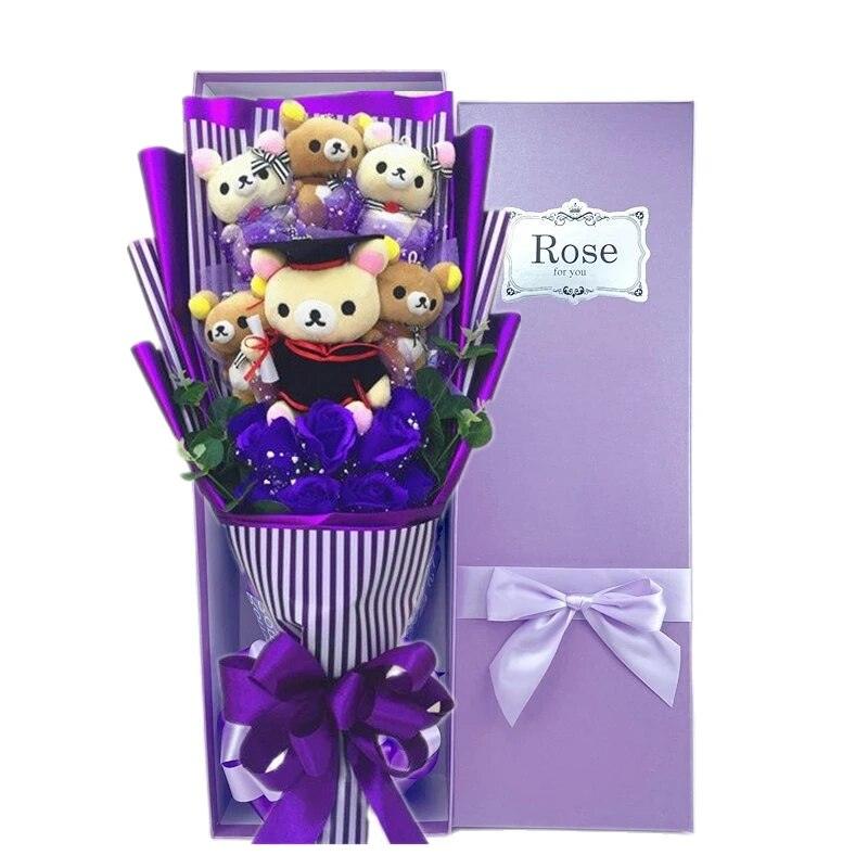 Hot Sale Cute Teddy Bear Stuffed Animal Plush Toy Cartoon Bouquet Gift Box Creative Birthday Valentine's Day Christmas Gift - Brand My Case