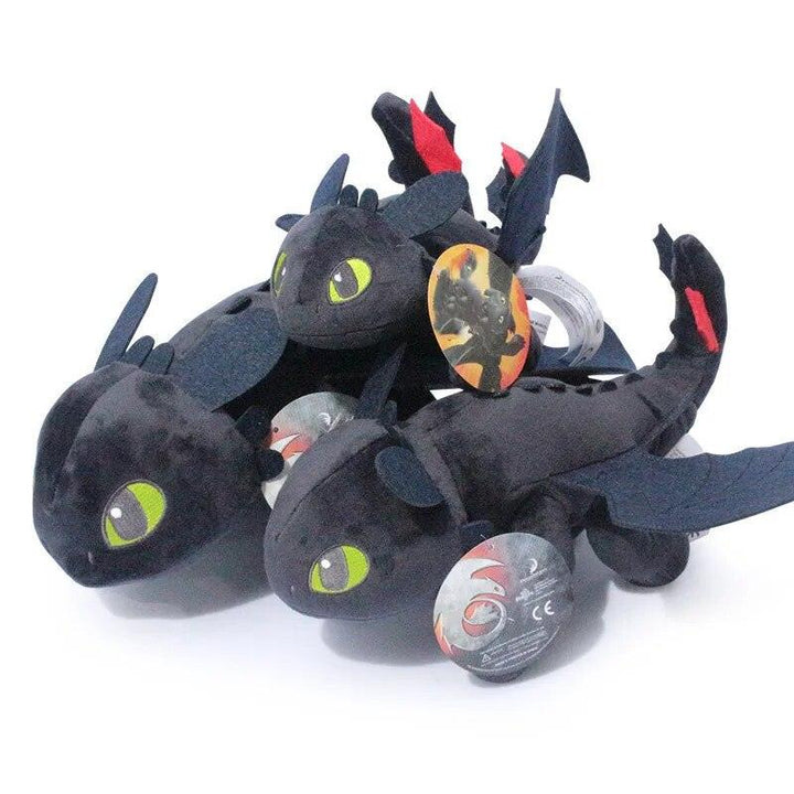 How To Train Your Dragon 3 Night Fury Plush Toy 9" Toothless Doll Toy Stuffed Soft Animal Cartoon Gift for Children Doll 23cm - Brand My Case