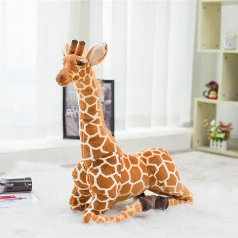 Huge Real Life Giraffe Plush Toys Cute Stuffed Animal Dolls Soft Simulation Giraffe Doll Birthday Gift Kids Toy Bedroom Decor - Brand My Case