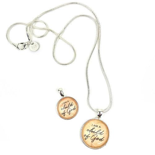 "I Am A Child of God" Christian Scripture Pendant Necklace – - Brand My Case