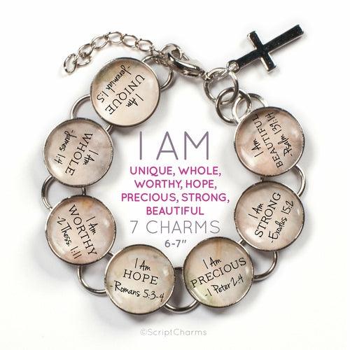 I AM Strong, Unique, Beautiful, Worthy, Loved, Enough – Christian - Brand My Case