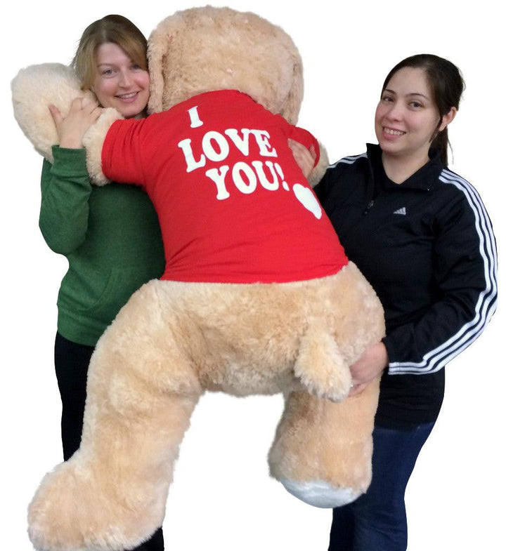 I Love You Giant Stuffed Puppy Dog 5 Foot Soft Wears I LOVE YOU - Brand My Case