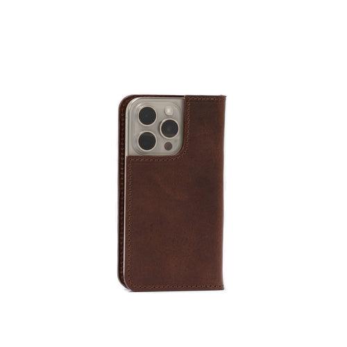 iPhone 15 series Leather Folio Case Wallet with MagSafe - The - Brand My Case