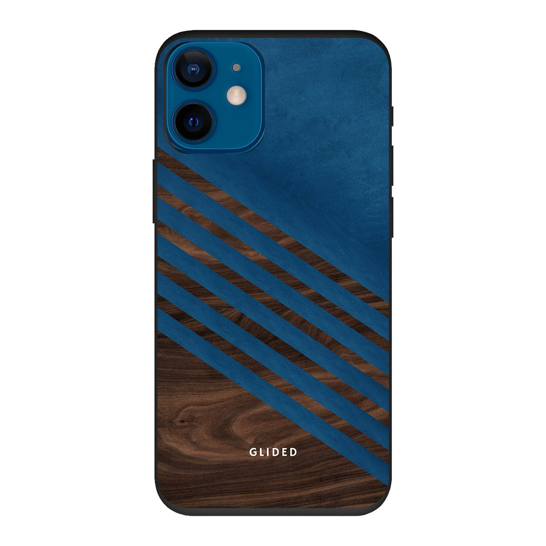 Blue Wood - iPhone 12 mini Handyhülle