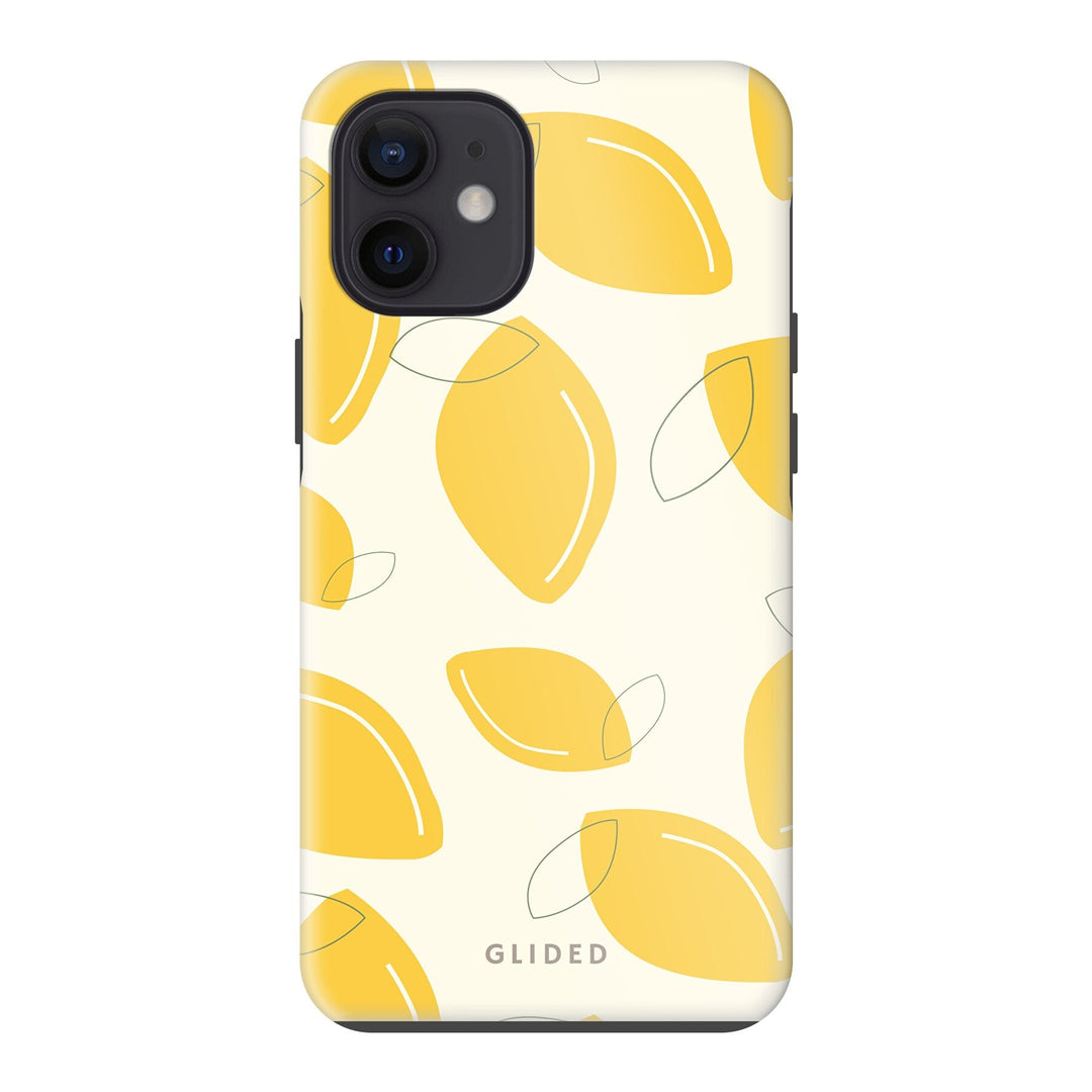 Abstract Lemon - iPhone 12 mini Handyhülle