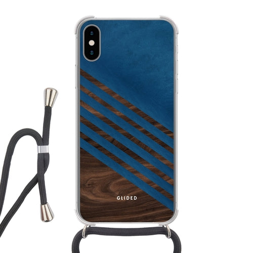 Blue Wood - iPhone X/Xs Handyhülle
