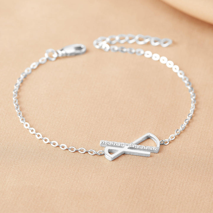 Infintity Charm Bracelet, Silver Infinite Jewelry, Stone Bracelet Fot - Brand My Case