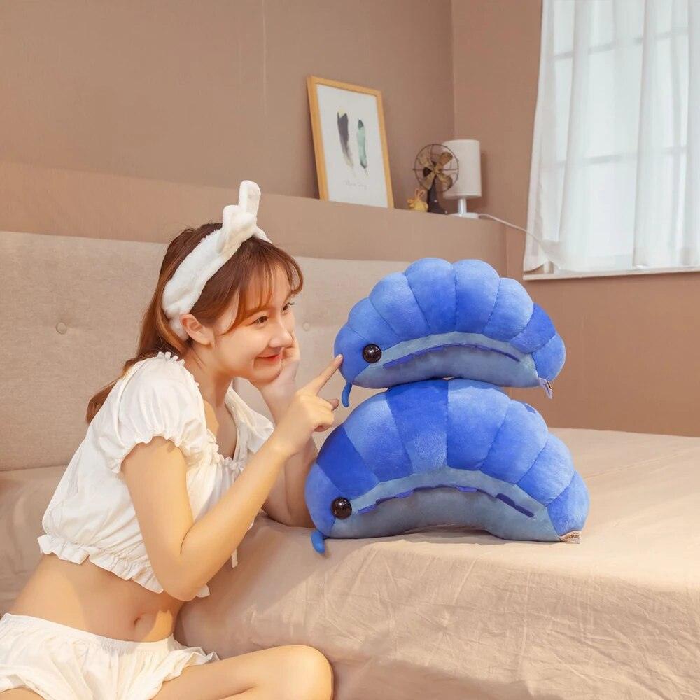 Ins Hot Creative Simulation Insect Plush Toys Soft Cartoon Isopod Nap Pillow Back Cushion Birthday Gifts Doll for Kids Girls - Brand My Case