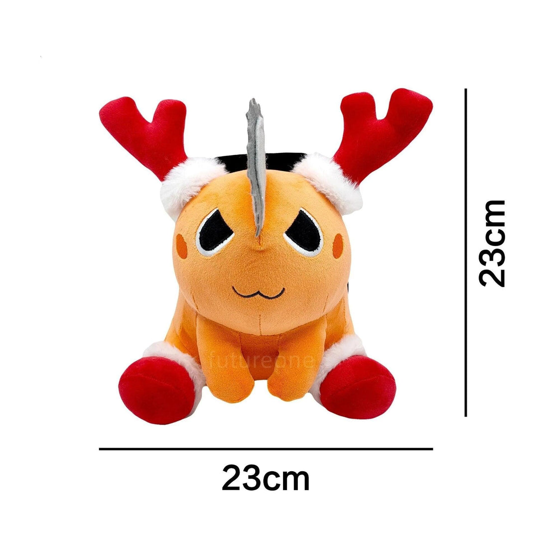 INSTOCK Lowest Price Anime Chainsaw Man Pochita Cosplay Cute Plush Doll Key Chain Stuffed Pendant Toy 10cm Keychains For Gift - Brand My Case