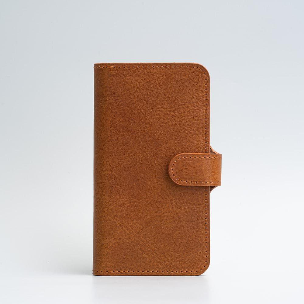 iPhone 12/13 series Full-Grain Leather Folio Case Wallet with MagSafe - Brand My Case