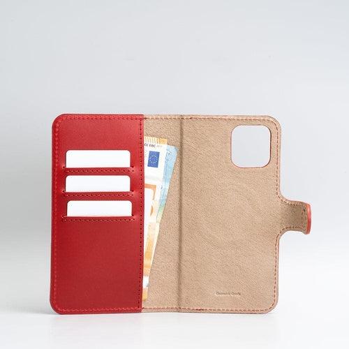 iPhone 12/13 series Top-Grain Leather Folio Case Wallet with MagSafe - - Brand My Case