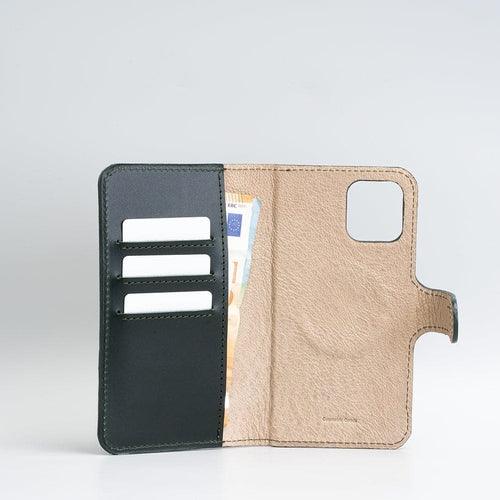 iPhone 12/13 series Top-Grain Leather Folio Case Wallet with MagSafe - - Brand My Case