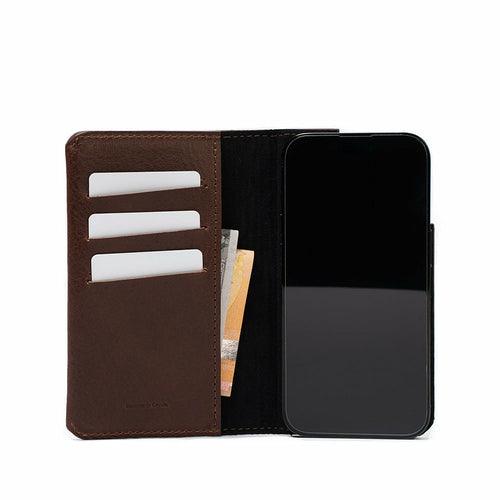 iPhone 14 series Leather Folio Case Wallet with MagSafe - The - Brand My Case