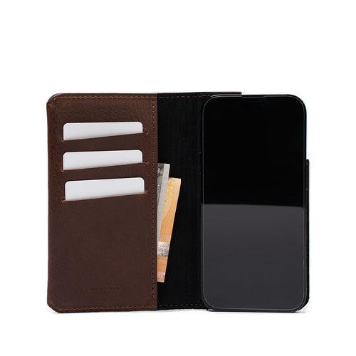 iPhone 15 series Leather Folio Case Wallet with MagSafe - The - Brand My Case
