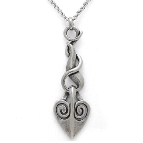 IPyro - flames and dangling heart necklace - Brand My Case