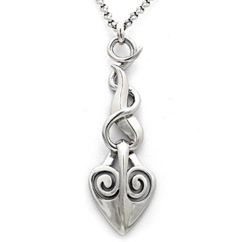 IPyro - flames and dangling heart necklace - Brand My Case