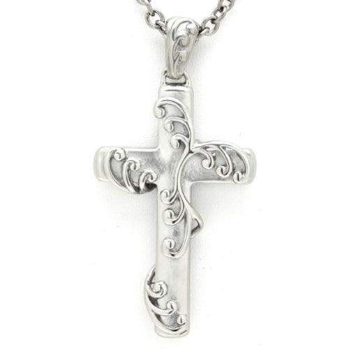 Ivy - Cross with Vines Necklace - Brand My Case