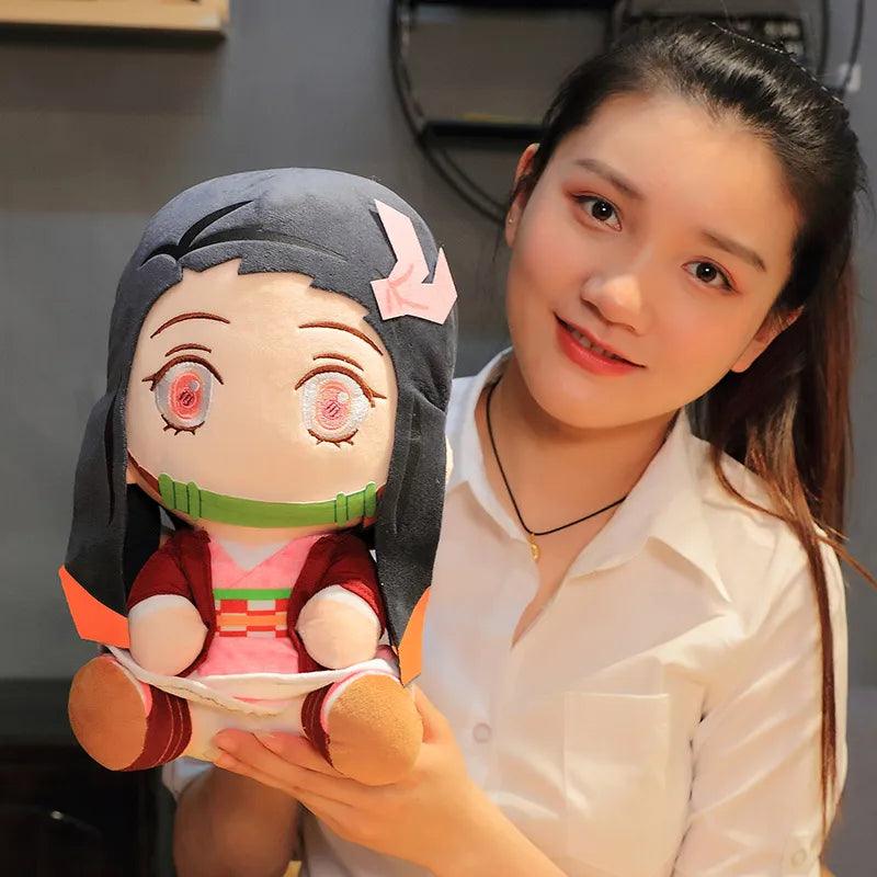 Japan Anime Demon Slayer Doll Kimetsu No Yaiba Kamado Tanjirou Nezuko Zenitsu Kyoujurou Figurine Plush Kids Toy Gift 20cm - Brand My Case