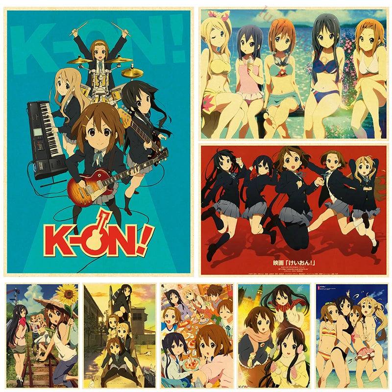 Japan K-On Anime Music Poster - Classic Wall Art - Retro Home Living Room Decor - Brand My Case