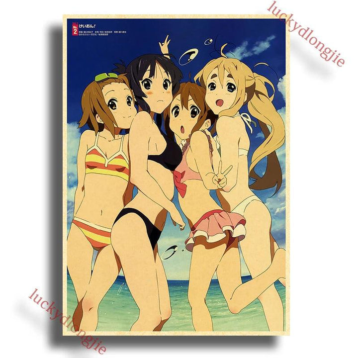 Japan K-On Anime Music Poster - Classic Wall Art - Retro Home Living Room Decor - Brand My Case