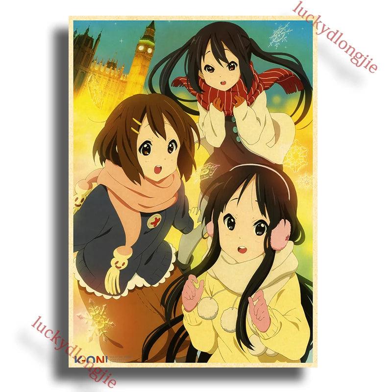 Japan K-On Anime Music Poster - Classic Wall Art - Retro Home Living Room Decor - Brand My Case