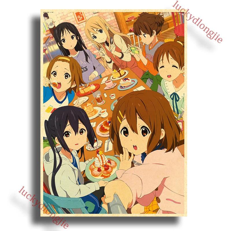 Japan K-On Anime Music Poster - Classic Wall Art - Retro Home Living Room Decor - Brand My Case