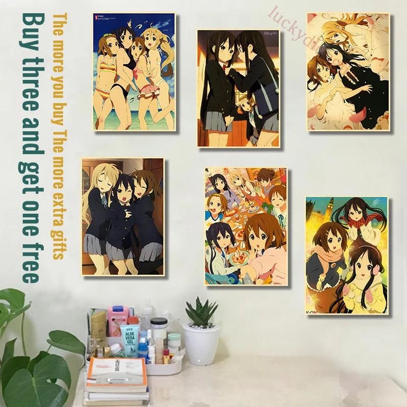 Japan K-On Anime Music Poster - Classic Wall Art - Retro Home Living Room Decor - Brand My Case