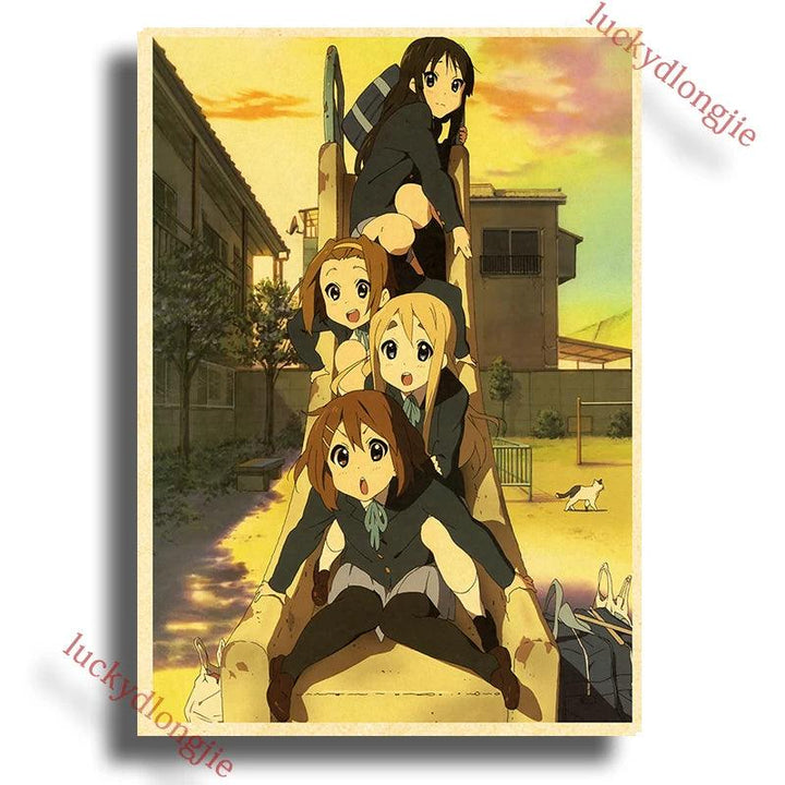 Japan K-On Anime Music Poster - Classic Wall Art - Retro Home Living Room Decor - Brand My Case