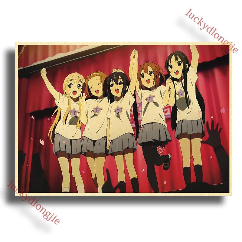 Japan K-On Anime Music Poster - Classic Wall Art - Retro Home Living Room Decor - Brand My Case