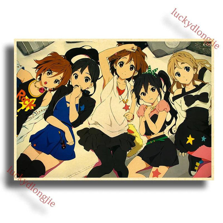 Japan K-On Anime Music Poster - Classic Wall Art - Retro Home Living Room Decor - Brand My Case