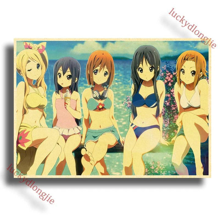 Japan K-On Anime Music Poster - Classic Wall Art - Retro Home Living Room Decor - Brand My Case