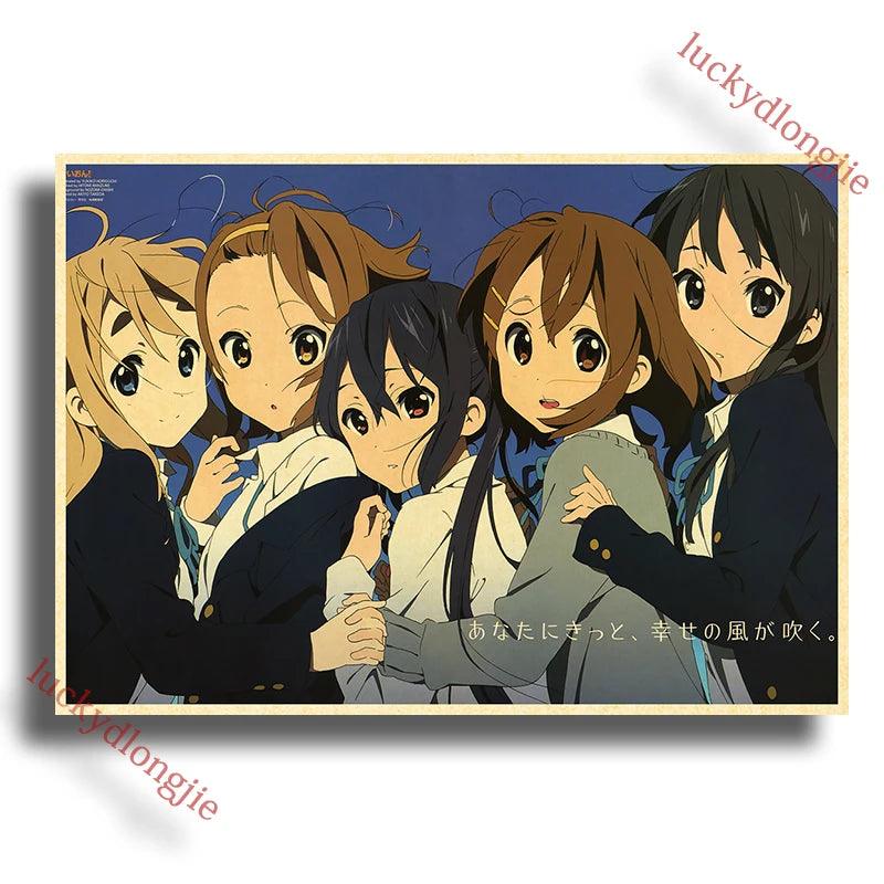 Japan K-On Anime Music Poster - Classic Wall Art - Retro Home Living Room Decor - Brand My Case