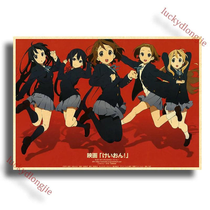 Japan K-On Anime Music Poster - Classic Wall Art - Retro Home Living Room Decor - Brand My Case