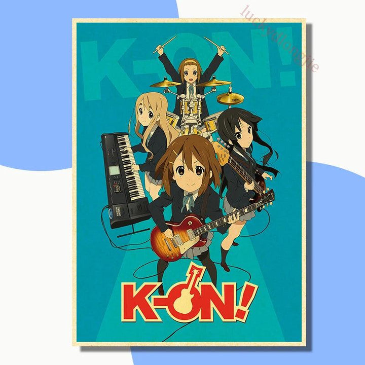 Japan K-On Anime Music Poster - Classic Wall Art - Retro Home Living Room Decor - Brand My Case