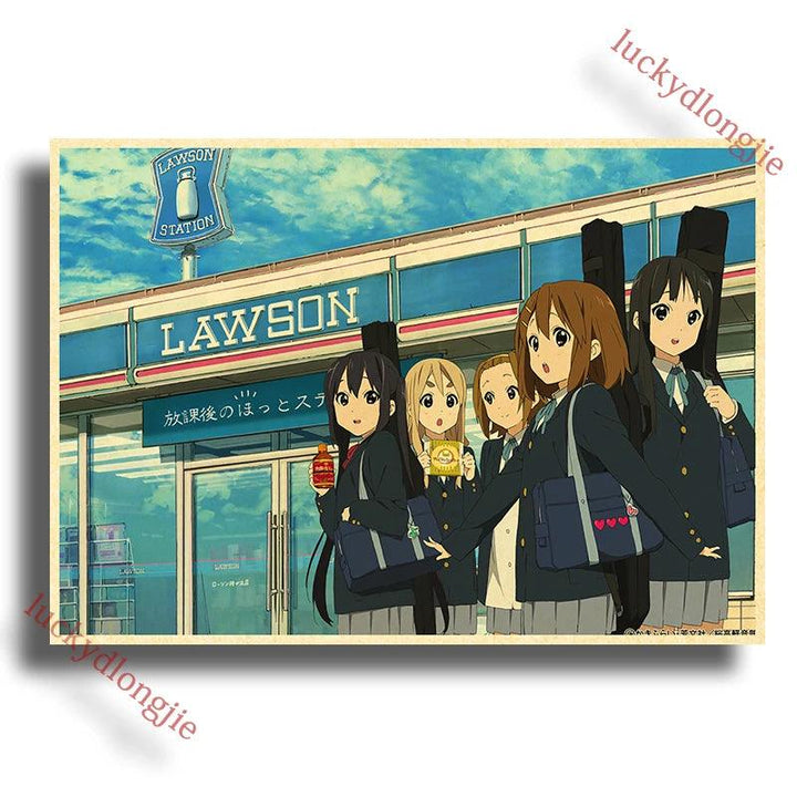 Japan K-On Anime Music Poster - Classic Wall Art - Retro Home Living Room Decor - Brand My Case