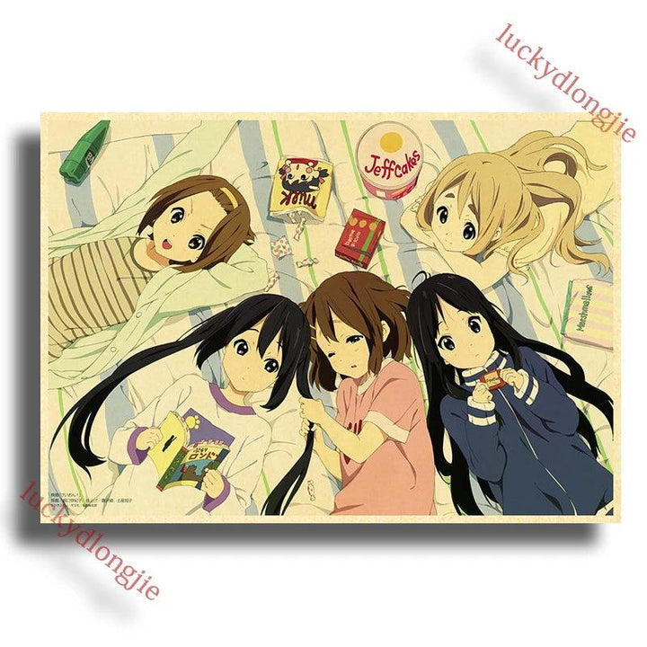 Japan K-On Anime Music Poster - Classic Wall Art - Retro Home Living Room Decor - Brand My Case