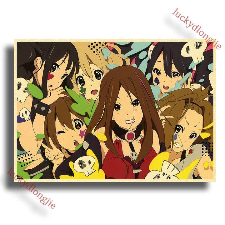 Japan K-On Anime Music Poster - Classic Wall Art - Retro Home Living Room Decor - Brand My Case