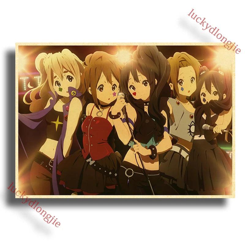 Japan K-On Anime Music Poster - Classic Wall Art - Retro Home Living Room Decor - Brand My Case