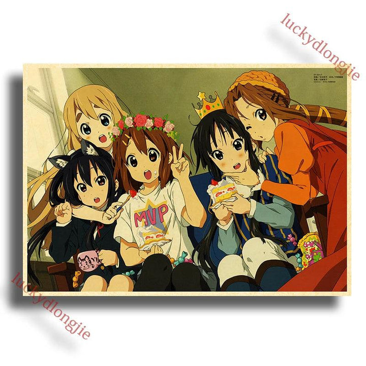 Japan K-On Anime Music Poster - Classic Wall Art - Retro Home Living Room Decor - Brand My Case