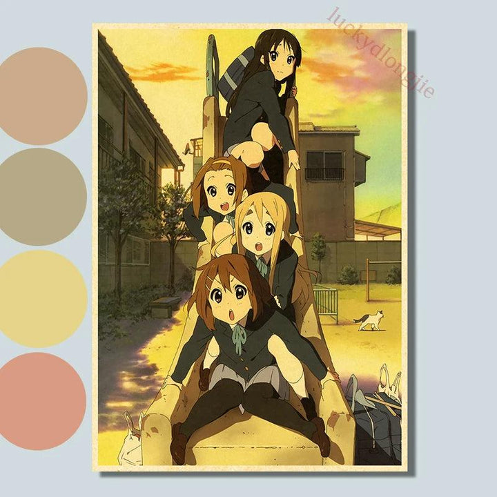 Japan K-On Anime Music Poster - Classic Wall Art - Retro Home Living Room Decor - Brand My Case