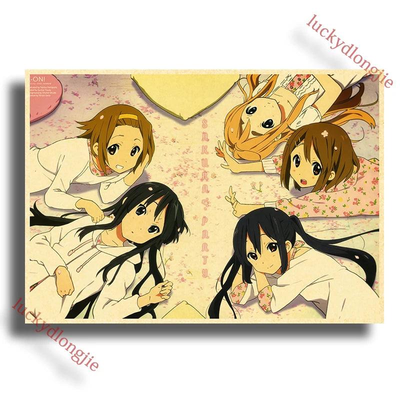 Japan K-On Anime Music Poster - Classic Wall Art - Retro Home Living Room Decor - Brand My Case