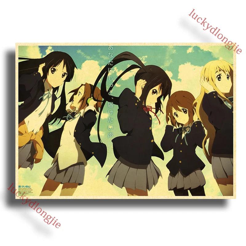 Japan K-On Anime Music Poster - Classic Wall Art - Retro Home Living Room Decor - Brand My Case