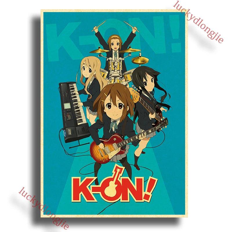 Japan K-On Anime Music Poster - Classic Wall Art - Retro Home Living Room Decor - Brand My Case