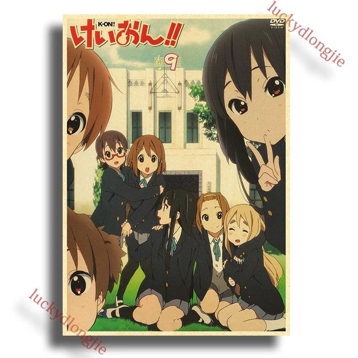 Japan K-On Anime Music Poster - Classic Wall Art - Retro Home Living Room Decor - Brand My Case