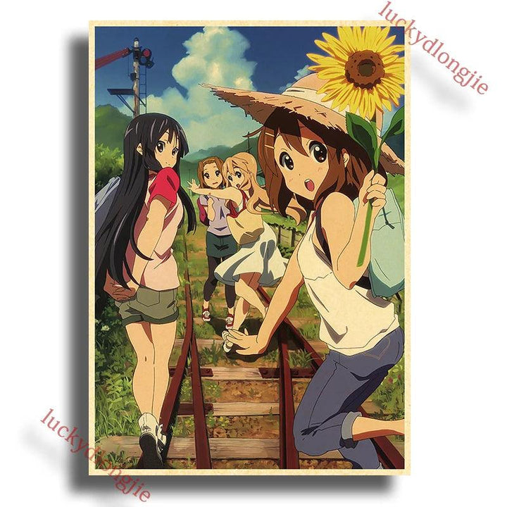 Japan K-On Anime Music Poster - Classic Wall Art - Retro Home Living Room Decor - Brand My Case