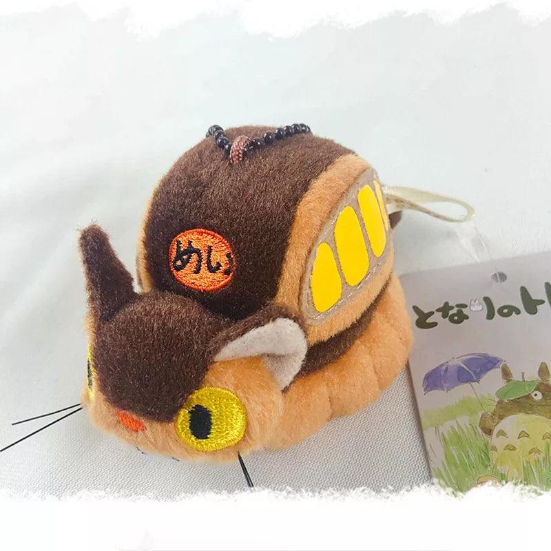 Japanese Animation My Neighbour Totoro Bus Cute Plush Doll Key Chain Kawaii Backpack Pendant Fluffy Soft Stuffed Christmas Gifts - Brand My Case