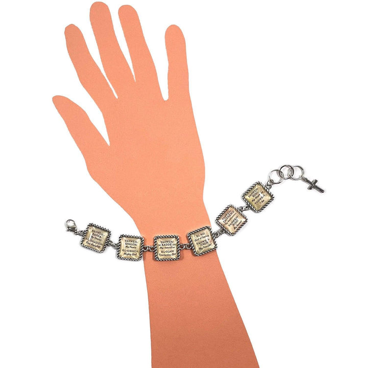 Jesus' I AM Statements Glass Scripture Charm Bracelet – Christian - Brand My Case
