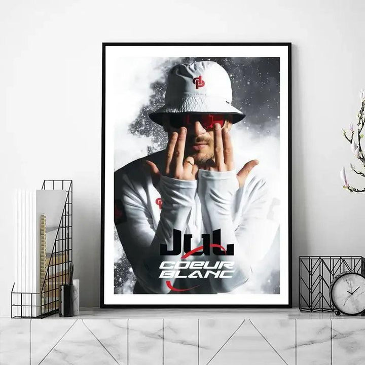 JuL C'est quand qu'il s'eteint Rapper POSTER Poster Prints Wall Pictures Living Room Home Decoration Small - Brand My Case